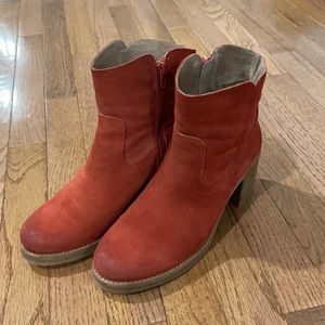 Burnt Orange Suede MTNG Boots